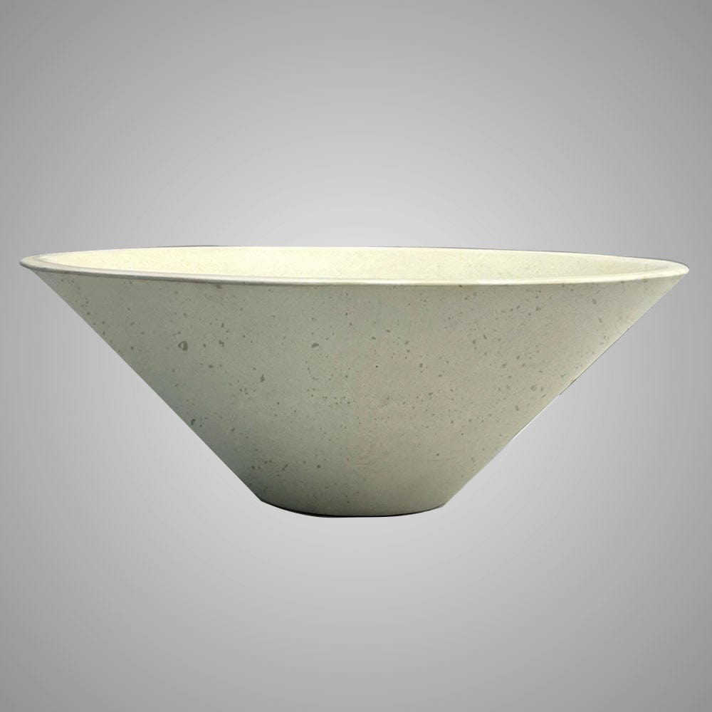 Saster Round Cast Concrete Vessel Sink - Cream