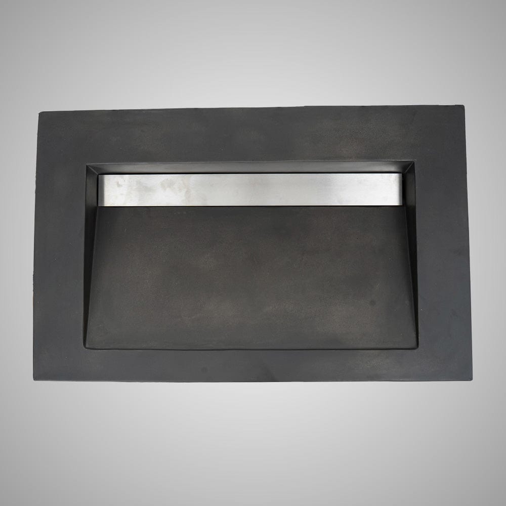 Severo Cast Concrete Rectangular Vessel Sink - Dusk Grey