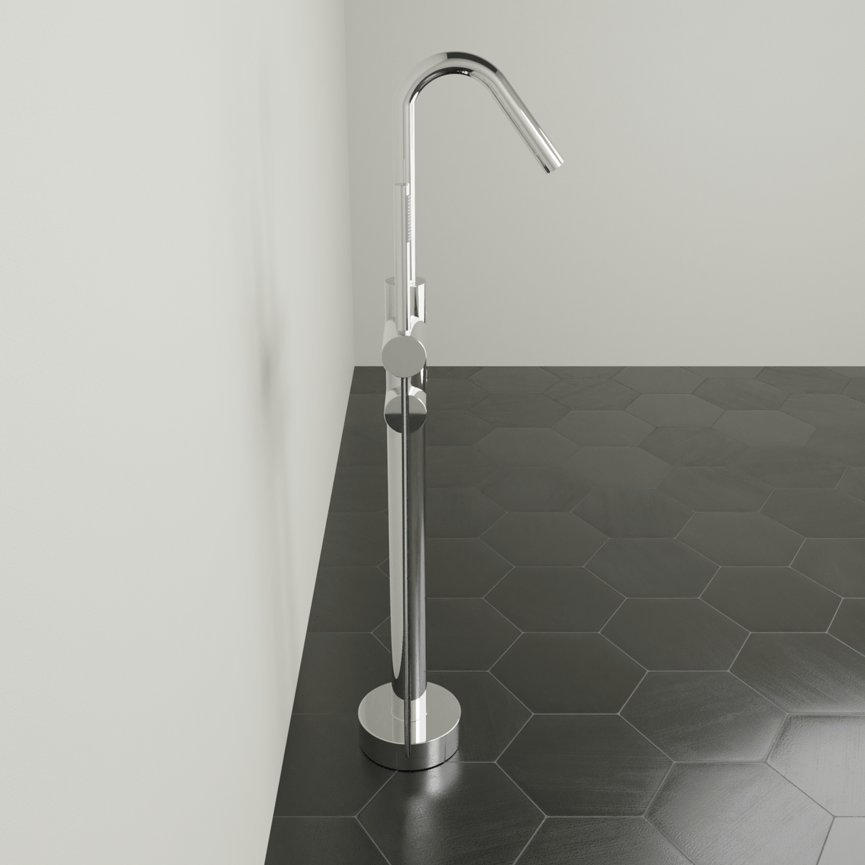 Silerton Freestanding Tub Faucet with Hand Shower