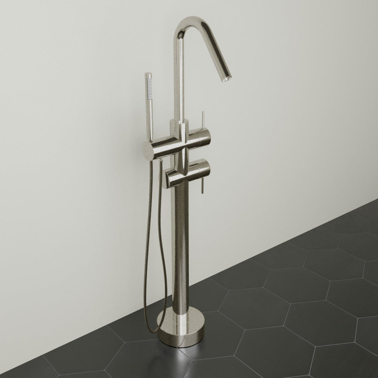 Silerton Freestanding Tub Faucet with Hand Shower