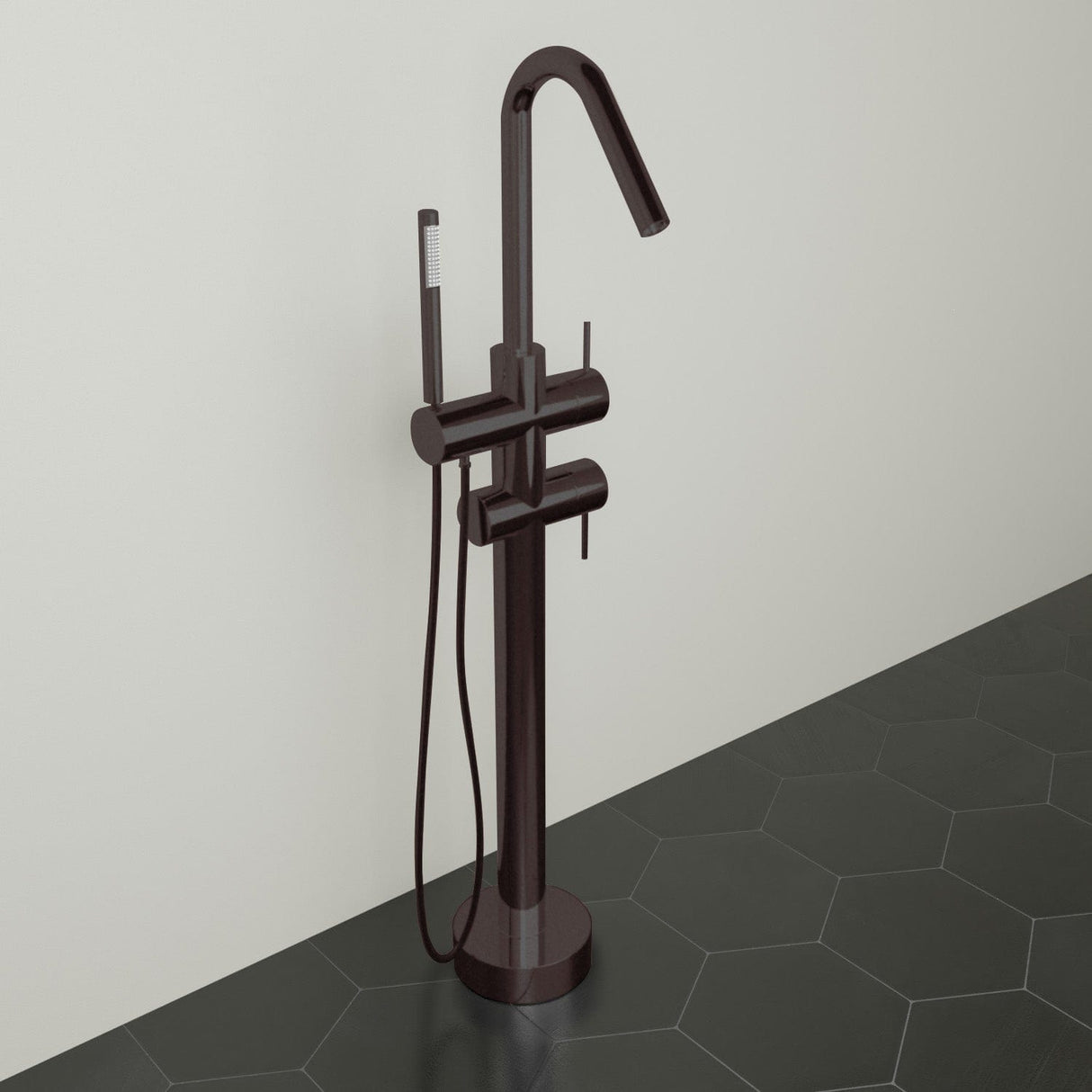 Silerton Freestanding Tub Faucet with Hand Shower