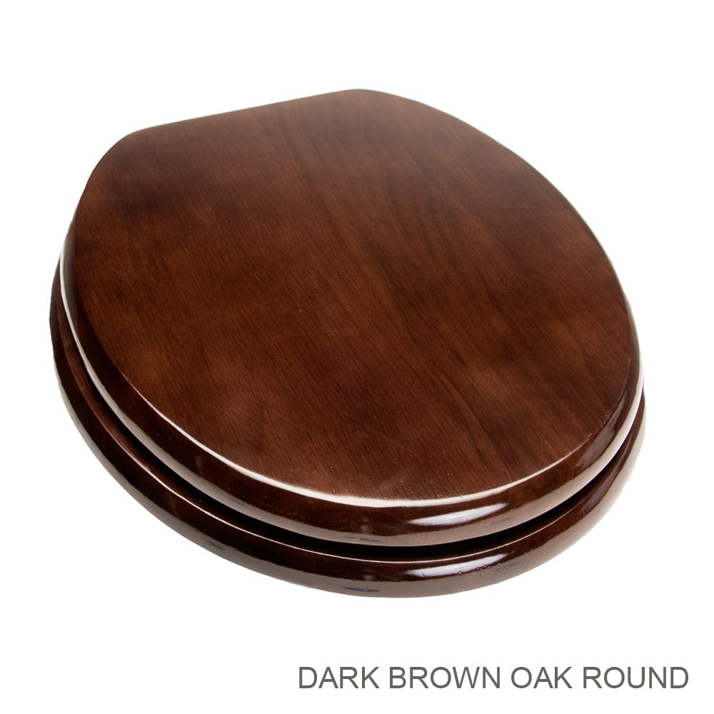 Solid Oak Wood Toilet Seat