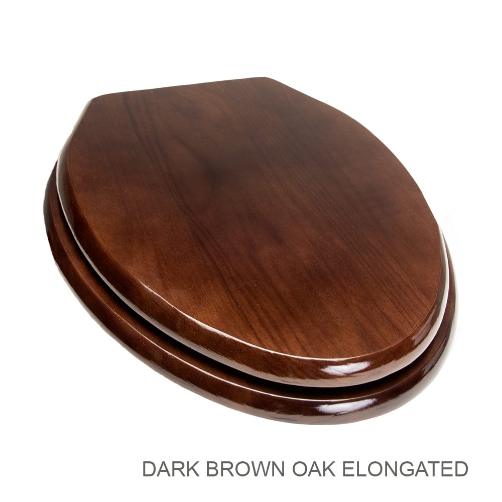 Solid Oak Wood Toilet Seat