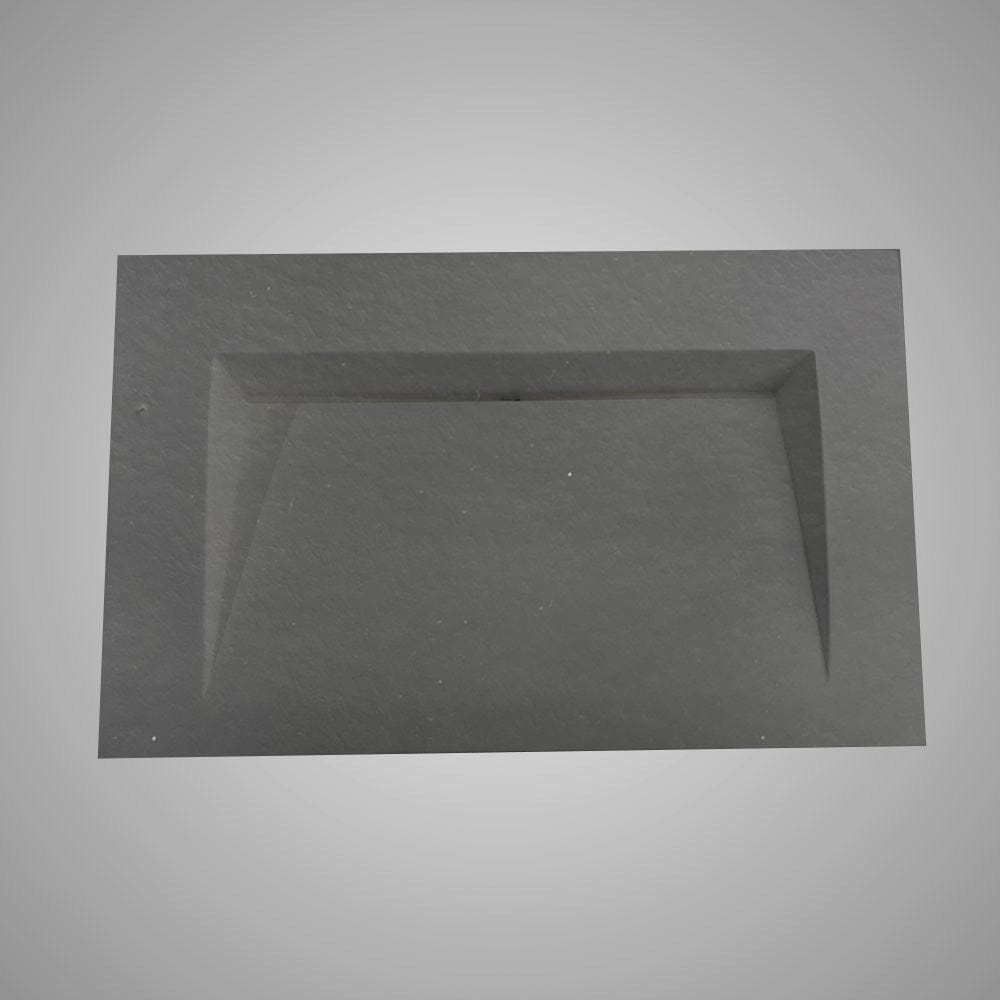 Templey Rectangular Cast Concrete Vessel Sink - Black