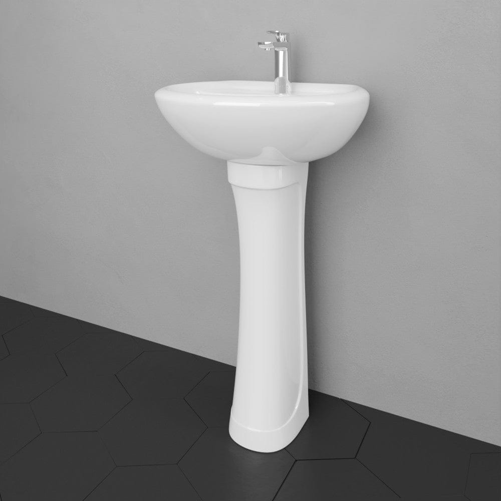 Teska Vitreous China Pedestal Sink
