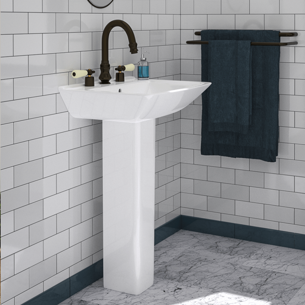 Timberon 200 Vitreous China Pedestal Sink