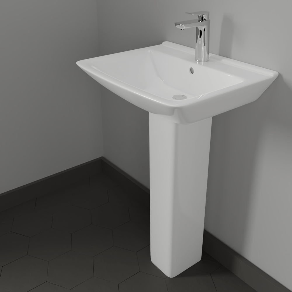 Timberon 200 Vitreous China Pedestal Sink