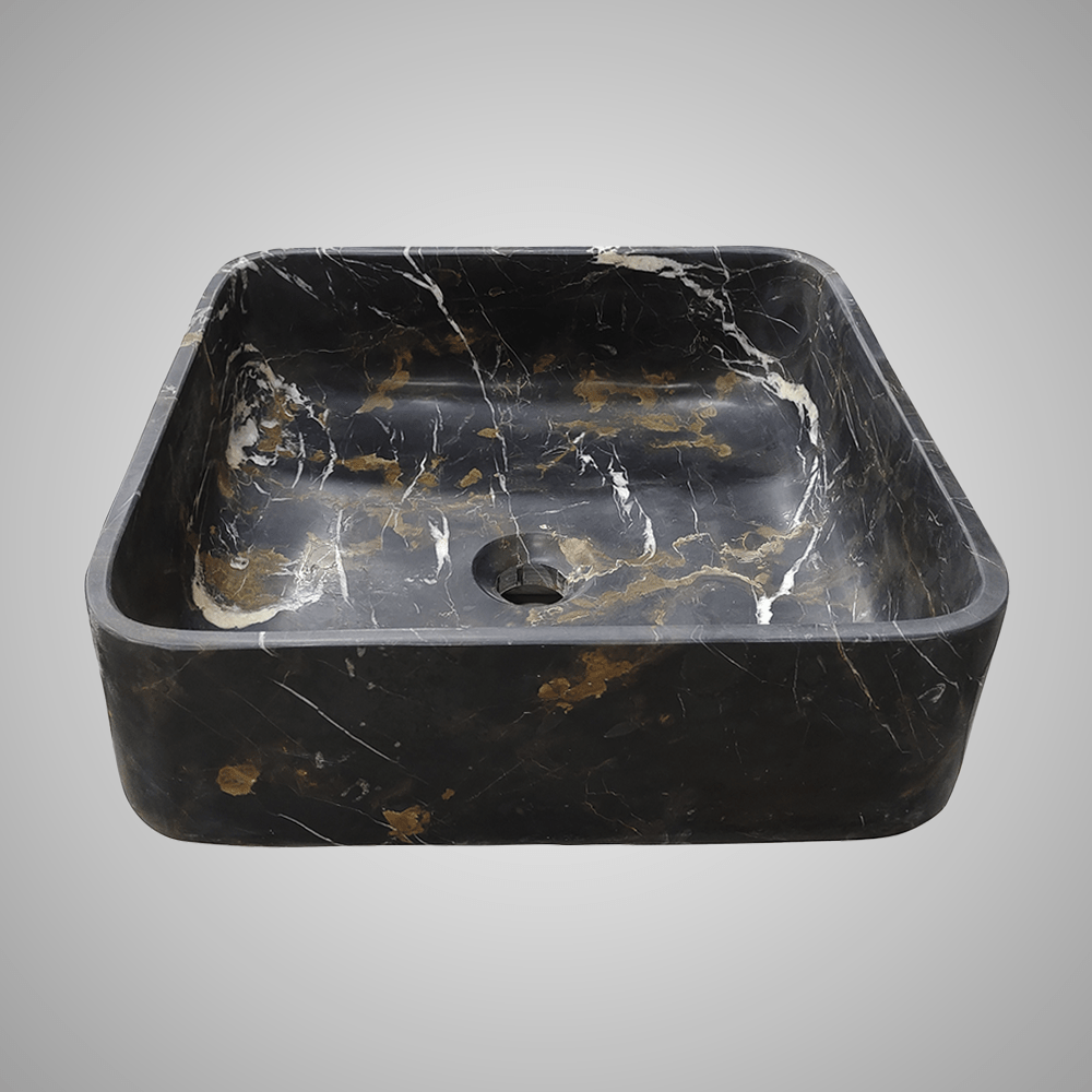 Toro Smooth Honed King Gold Marble Vessel Sink