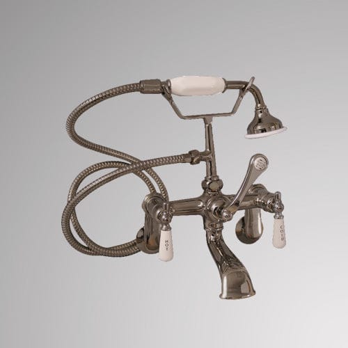Traditional Wall-Mount Tub Faucet with Hand Shower