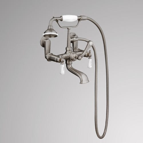Traditional Wall-Mount Tub Faucet with Hand Shower