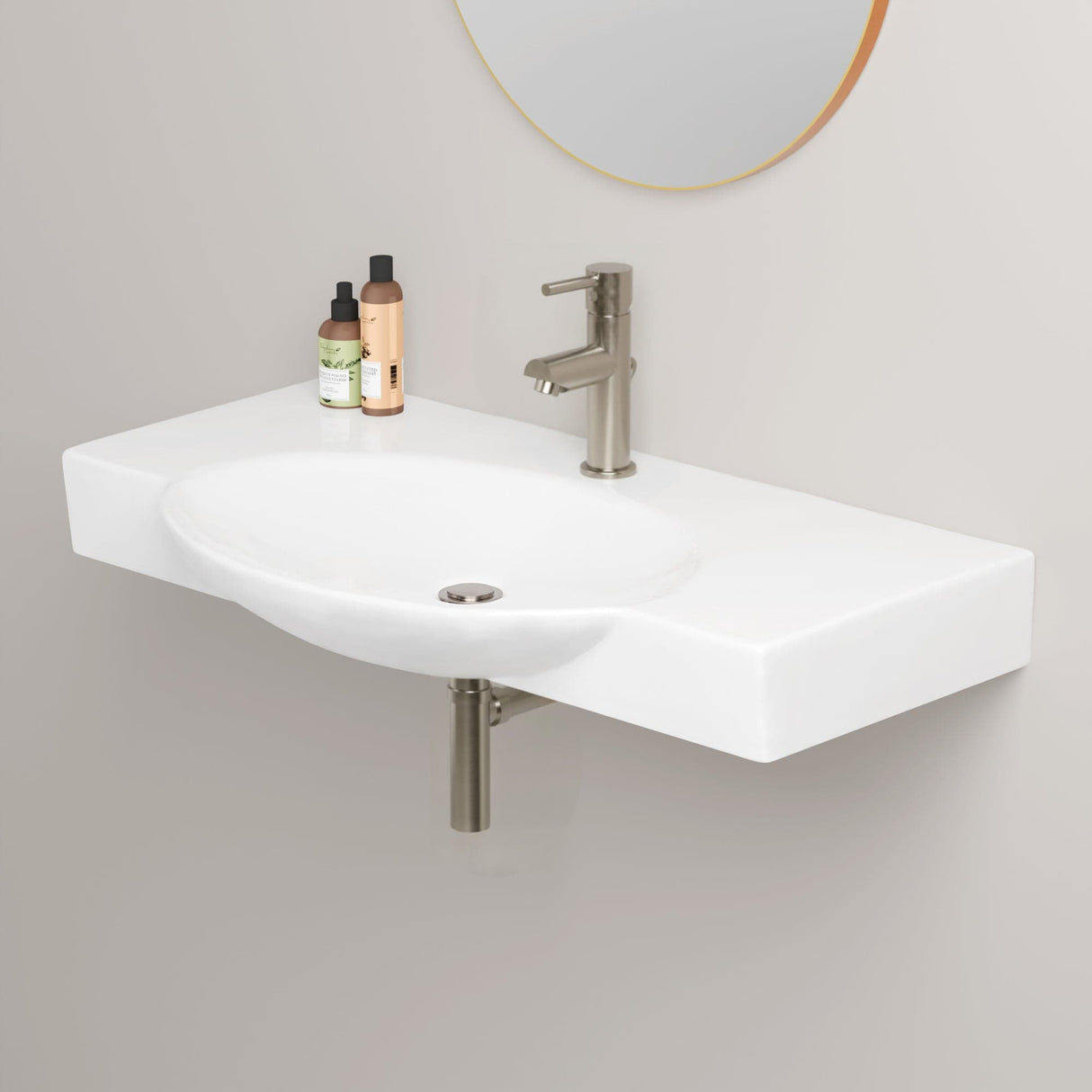Tripoli Vitreous China Wall-Mount Bathroom Sink