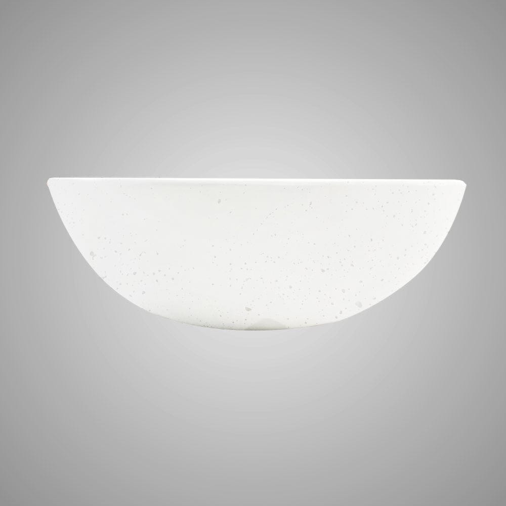 Umper Round Cast Concrete Vessel Sink - White