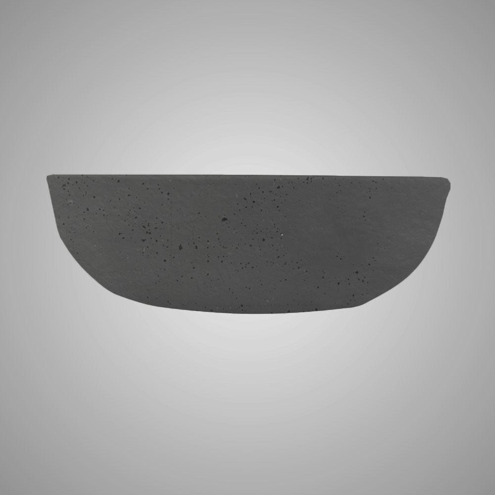 Uncher Round Cast Concrete Vessel Sink - Black