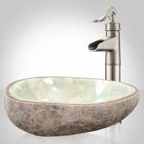 Ventana Yellow Onyx Vessel Sink