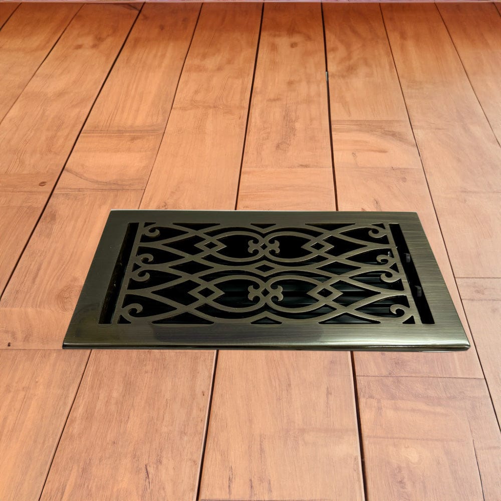 Victorian Solid Brass Floor Register