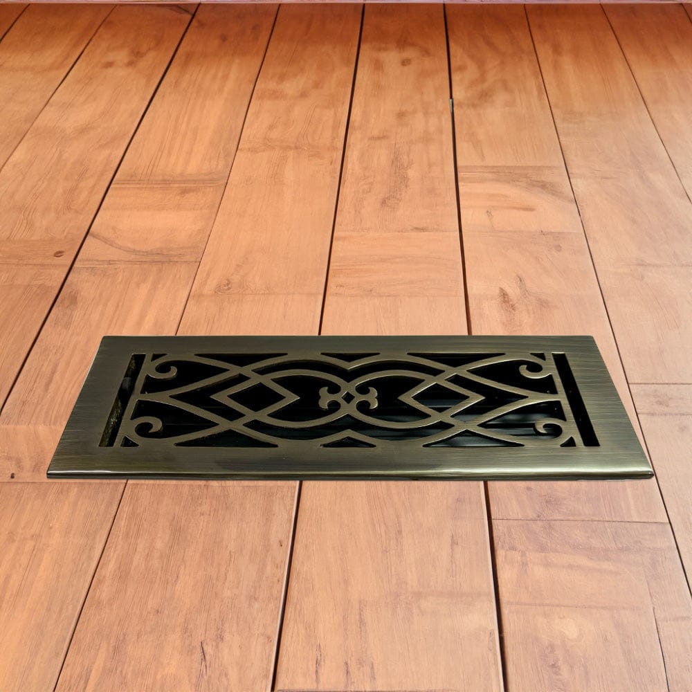 Victorian Solid Brass Floor Register