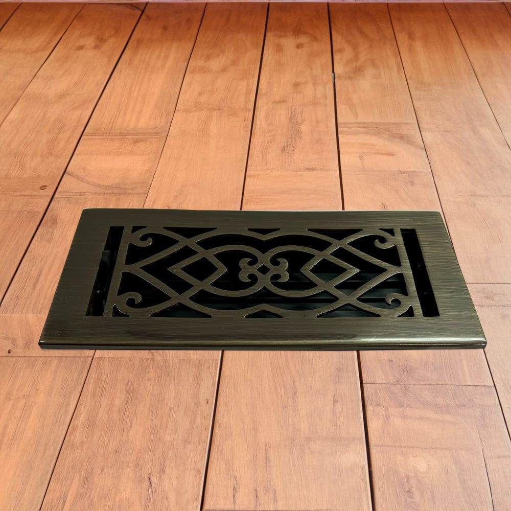 Victorian Solid Brass Floor Register