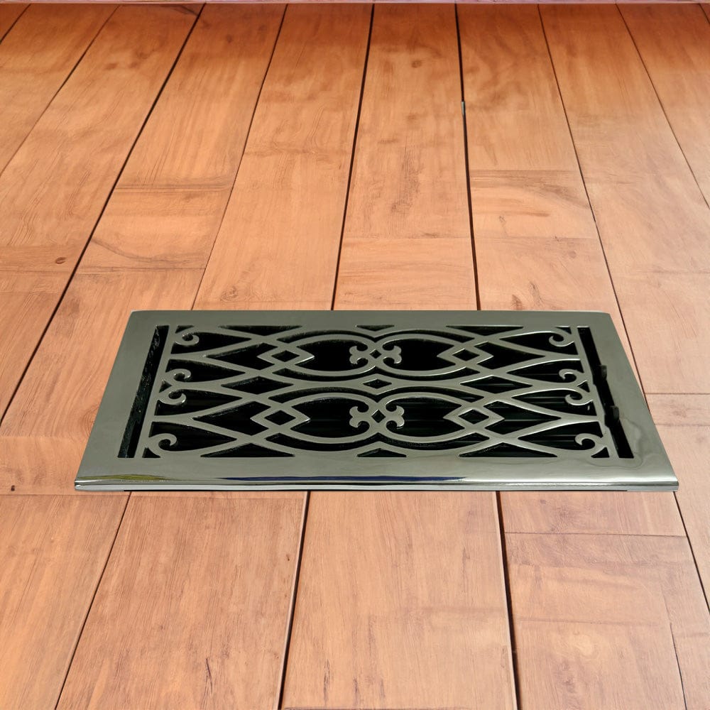 Victorian Solid Brass Floor Register