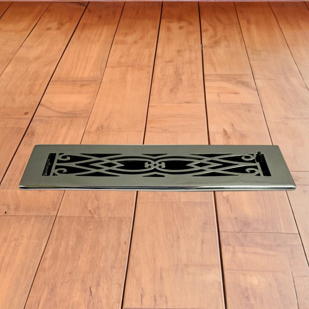 Victorian Solid Brass Floor Register