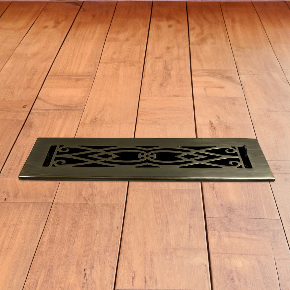 Victorian Solid Brass Floor Register