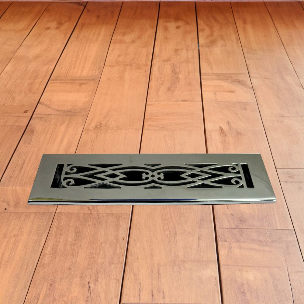 Victorian Solid Brass Floor Register