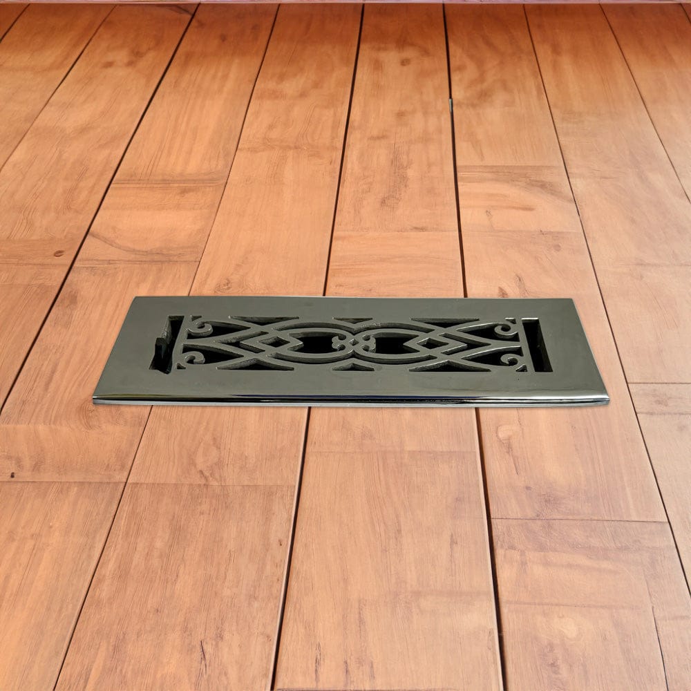 Victorian Solid Brass Floor Register