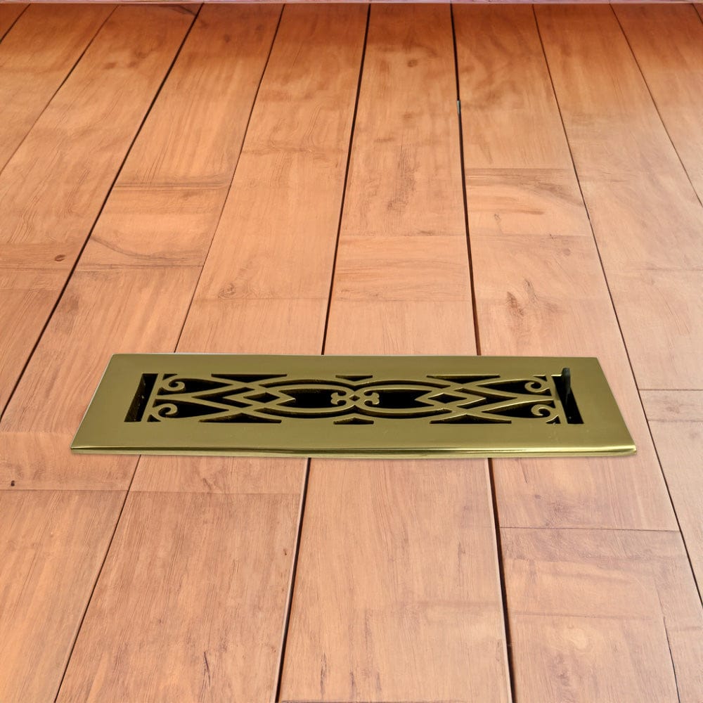 Victorian Solid Brass Floor Register