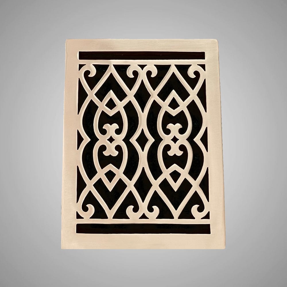 Victorian Solid Brass Floor Register - Special Order Sizes