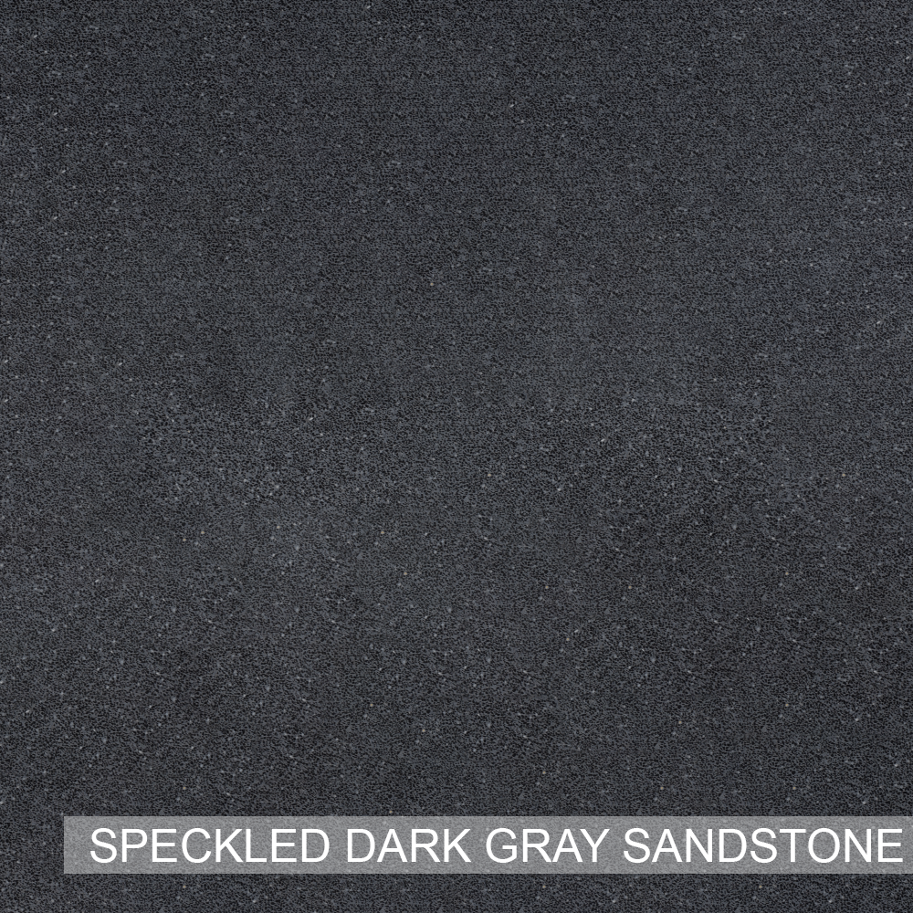 Welland Round Cast Concrete Vessel Sink - Speckled Dark Grey Sandstone