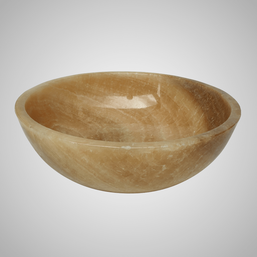 Welters Polished Onyx Vessel Sink - Yellow