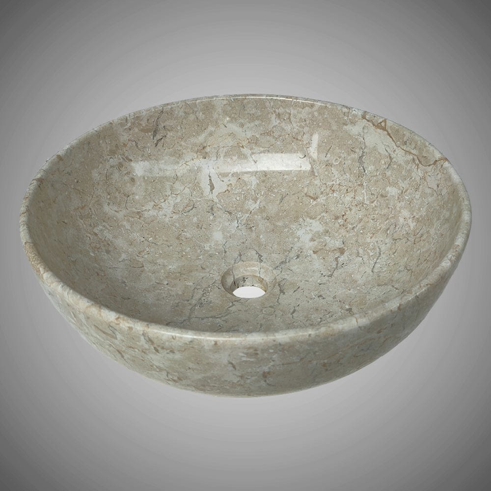 Zansa Marble Vessel Sink - Cream