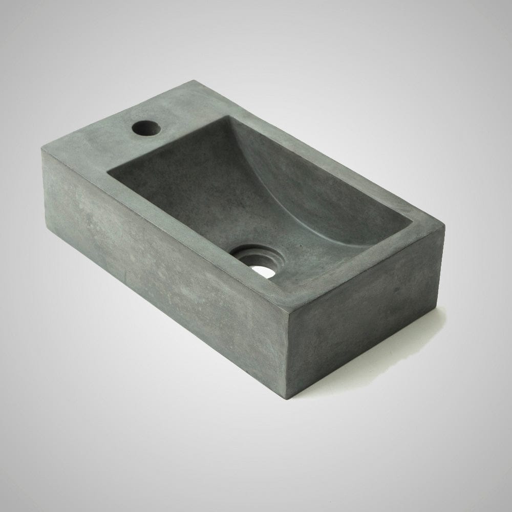 Zantala Cast Concrete Wall-Mount Sink - Copper Green