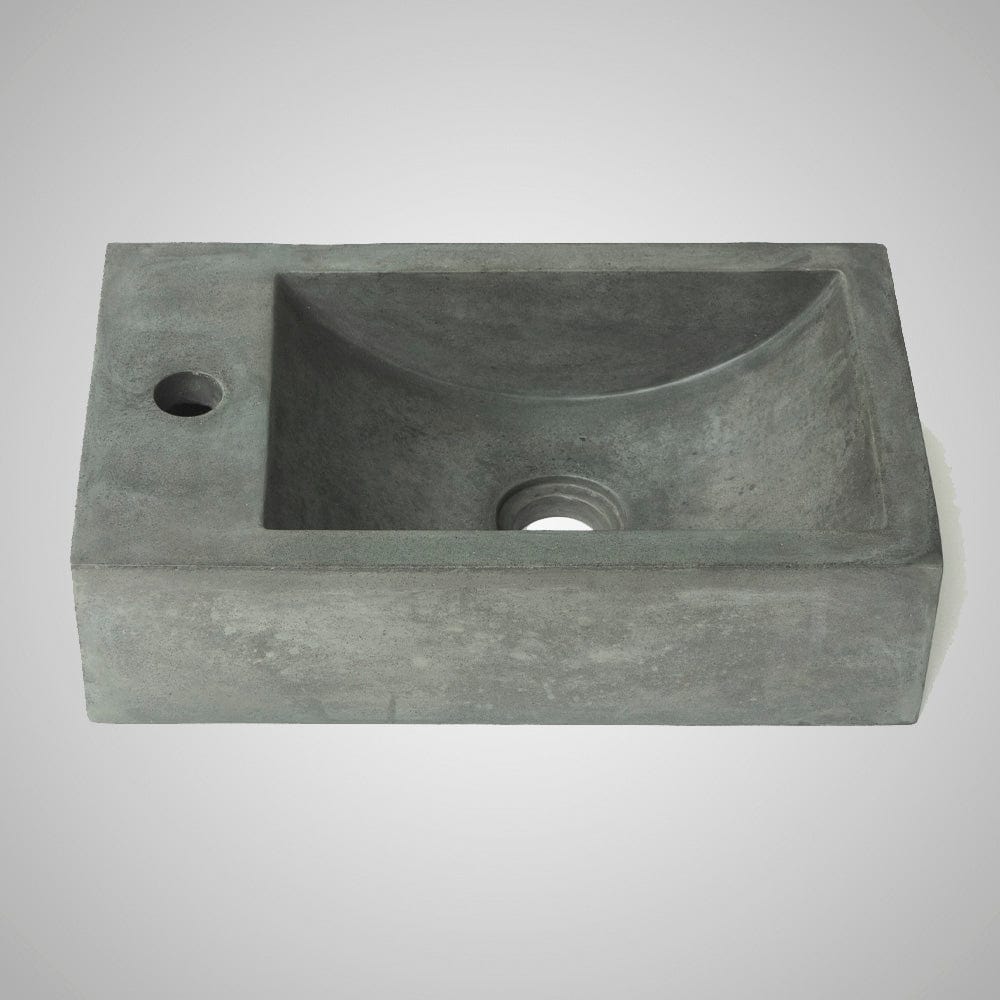 Zantala Cast Concrete Wall-Mount Sink - Copper Green