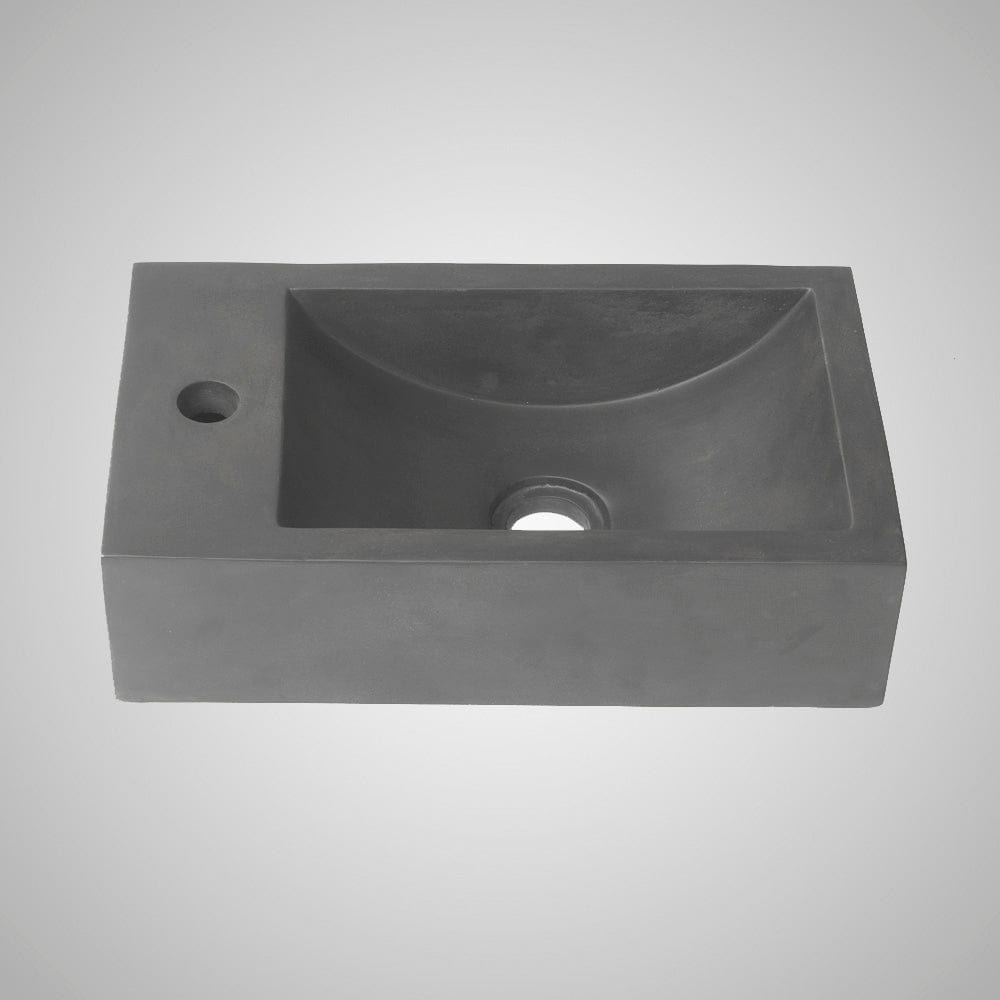 Zantala Cast Concrete Wall-Mount Sink - Dusk Grey