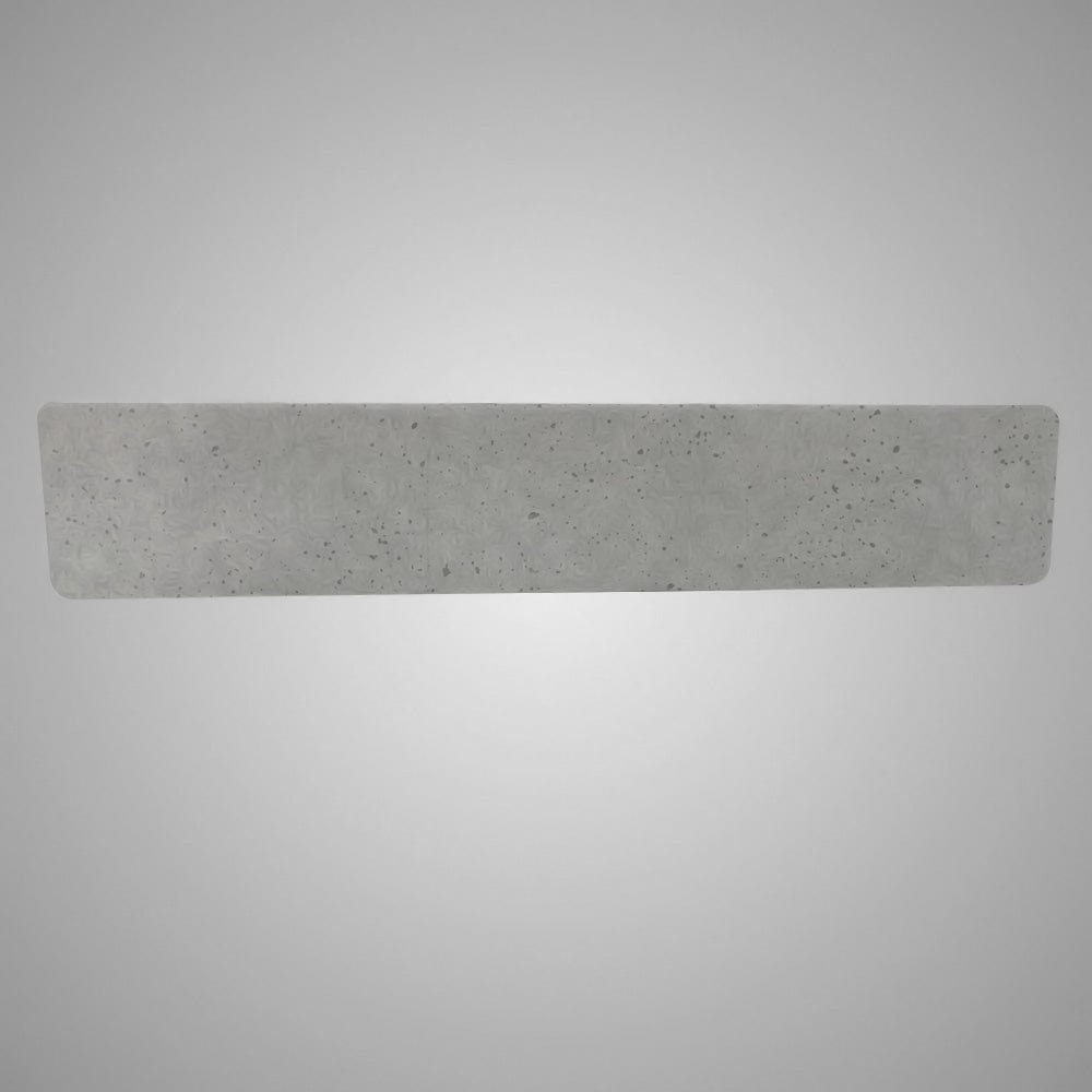 Zapen Rectangular Cast Concrete Vessel Sink - Dark Grey