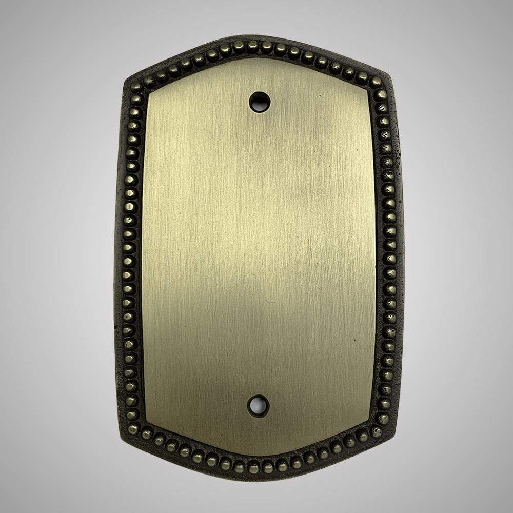 1 Blank Wall Plate - Beaded Design