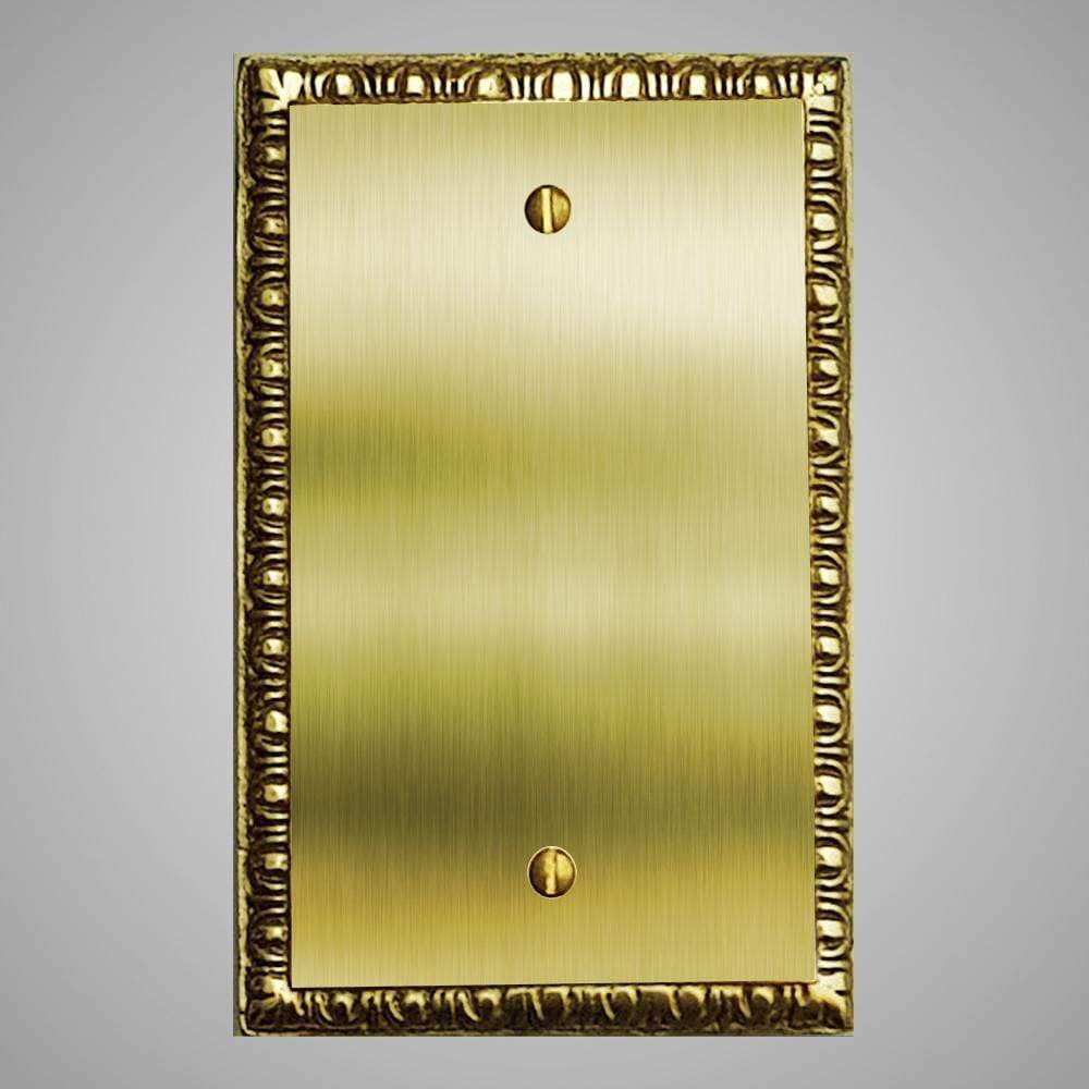 1 Blank Wall Plate - Egg & Dart Design