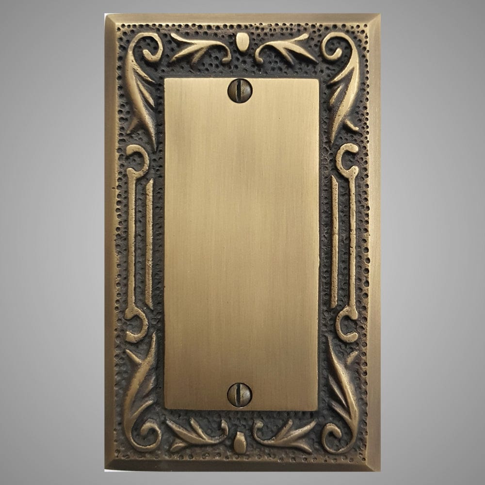 1 Blank Wall Plate - Floral Design