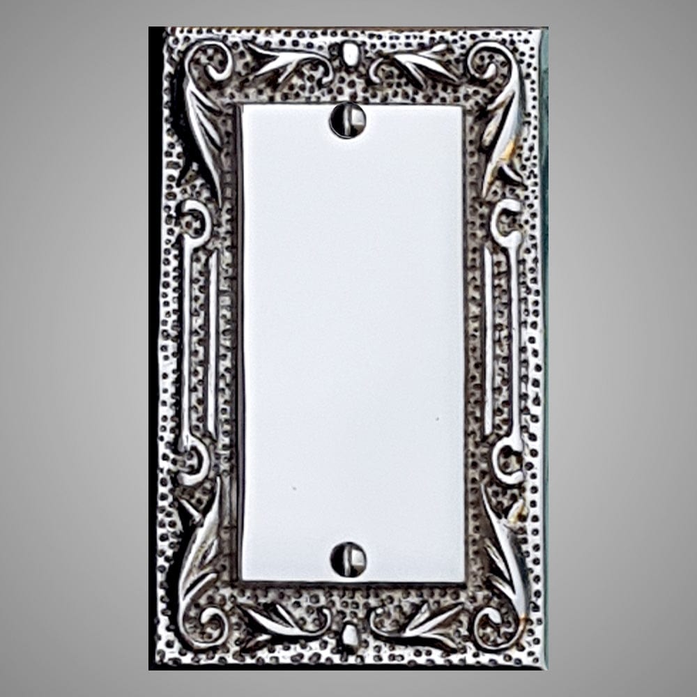 1 Blank Wall Plate - Floral Design
