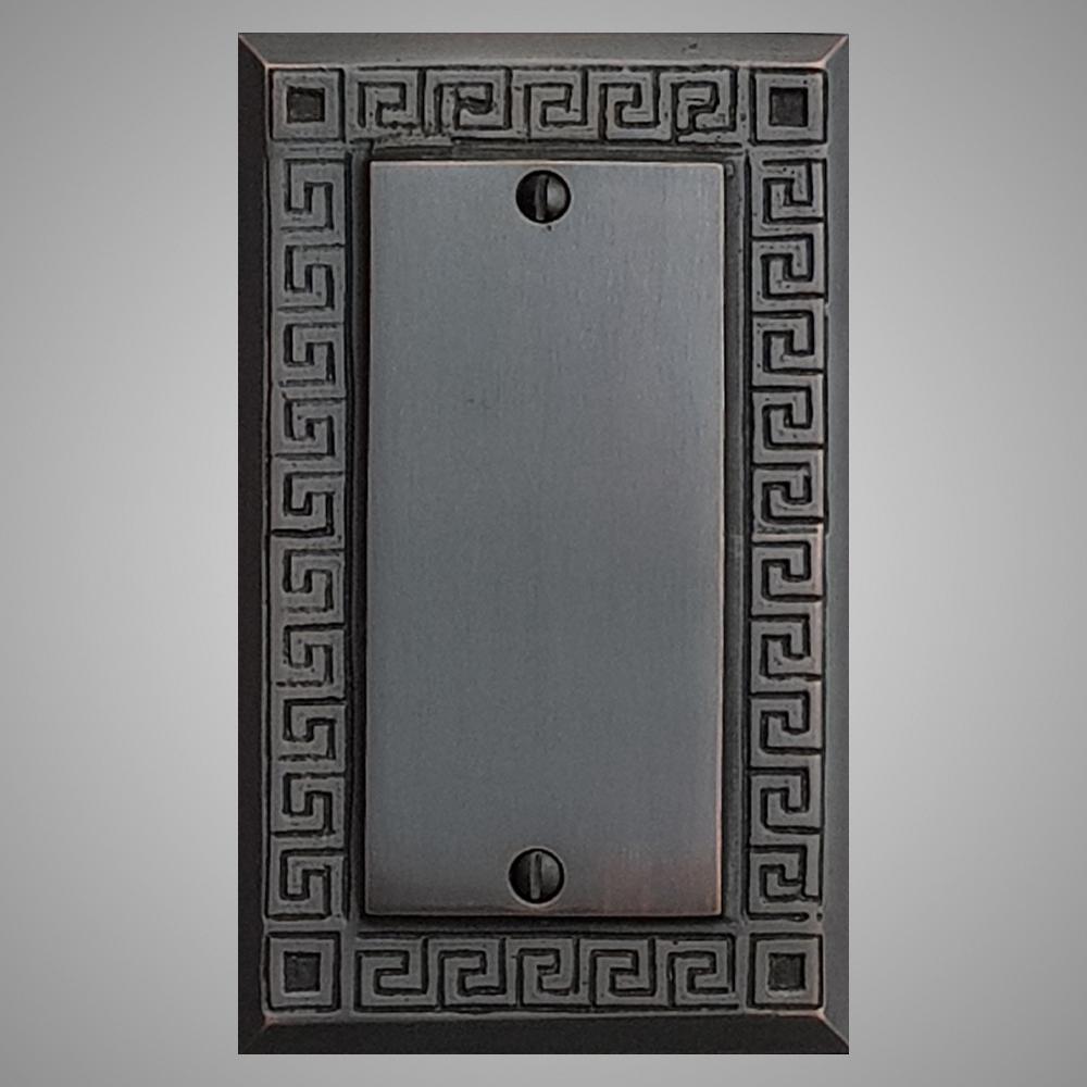 1 Blank Wall Plate - Greek Design