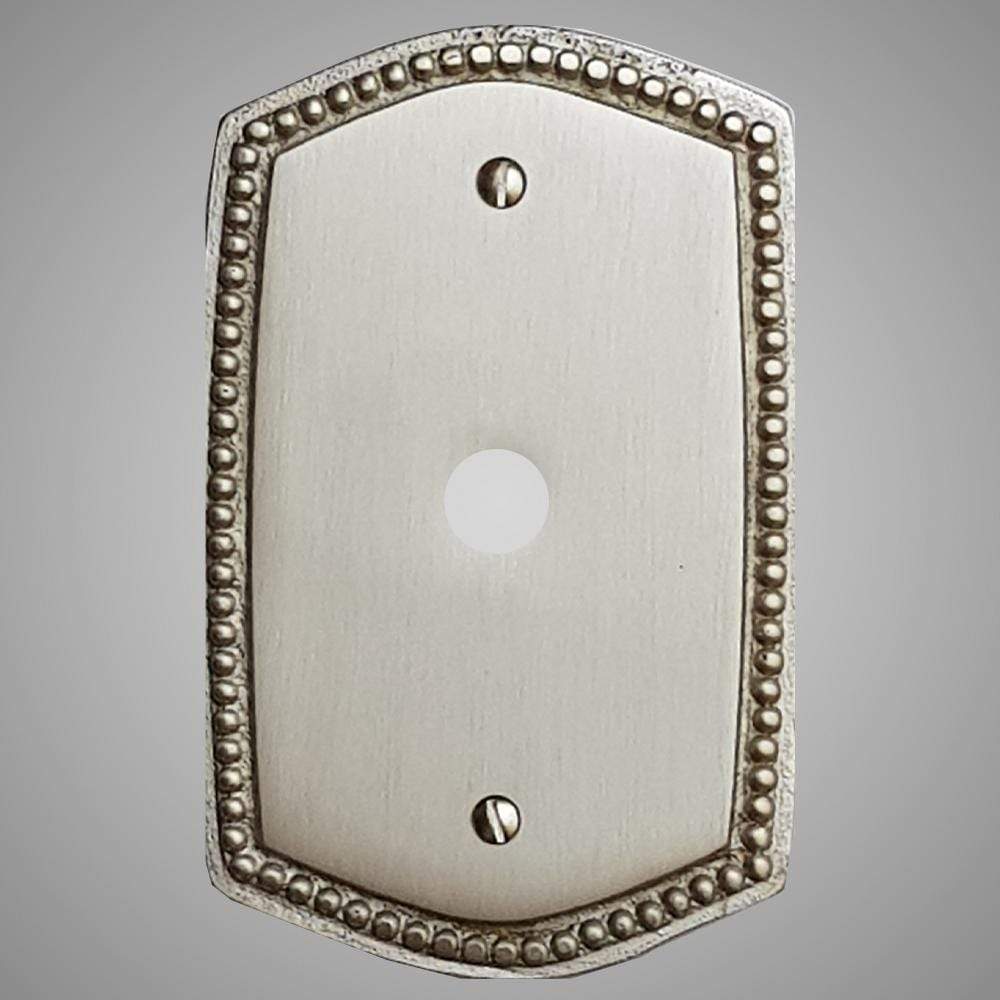1 Coaxial Cable Wall Plate - Beaded Design