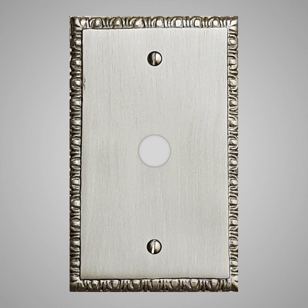 1 Coaxial Cable Wall Plate - Egg & Dart Design