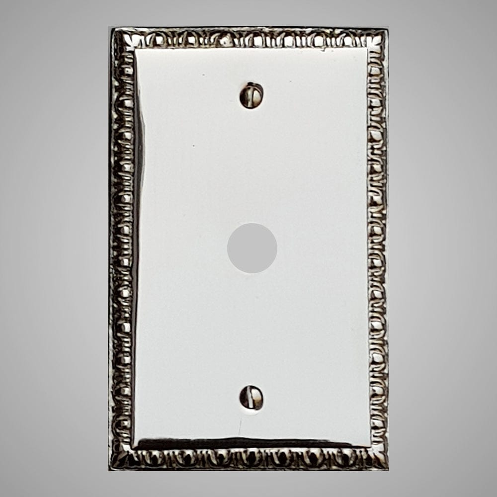 1 Coaxial Cable Wall Plate - Egg & Dart Design