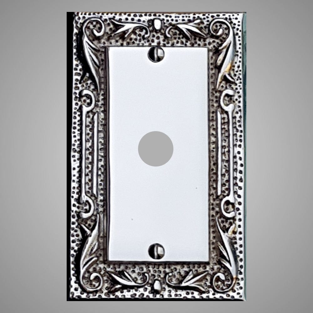 1 Coaxial Cable Wall Plate - Floral Design