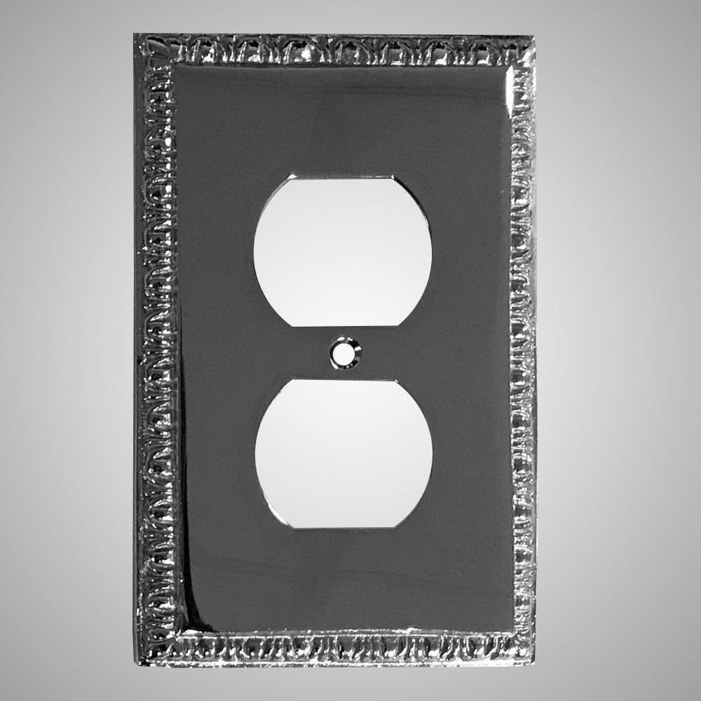 1 Gang Duplex Outlet Wall Switch Plate - Egg & Dart Design