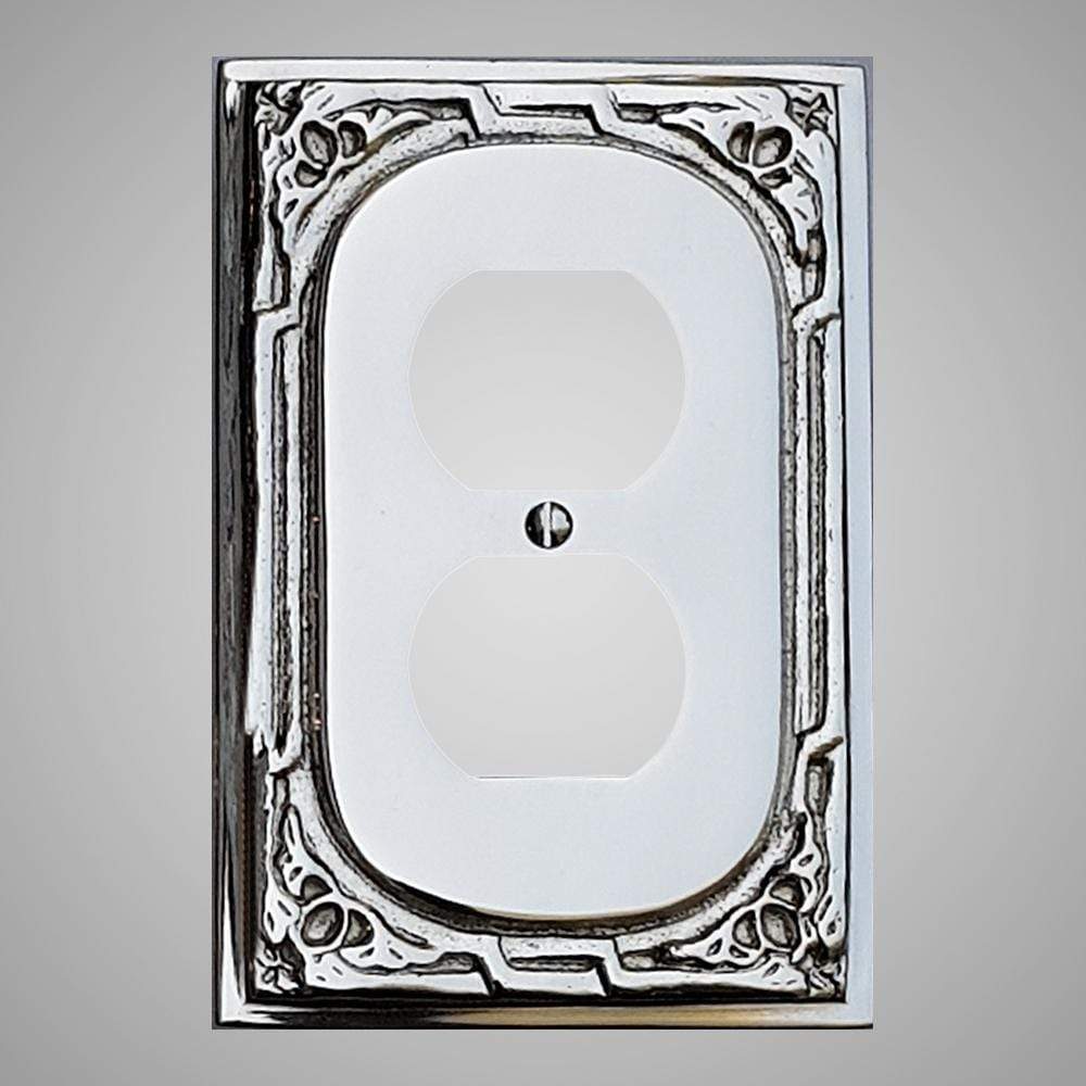 1 Gang Duplex Outlet Wall Switch Plate - Victorian Design