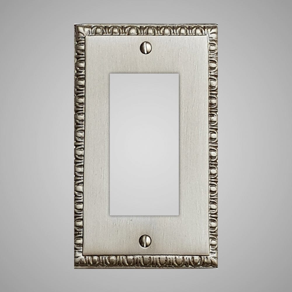 1 Gang Rocker Light Switch Plate - Egg & Dart Design