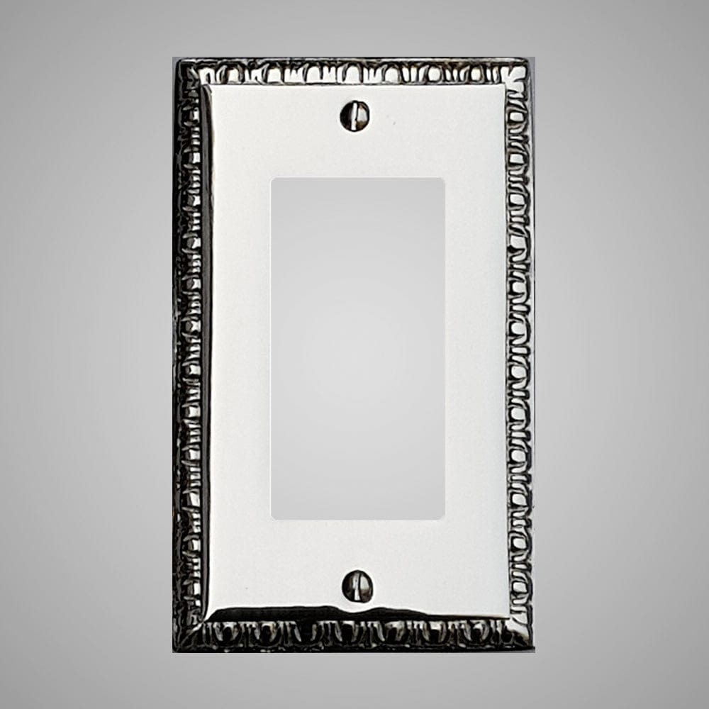 1 Gang Rocker Light Switch Plate - Egg & Dart Design