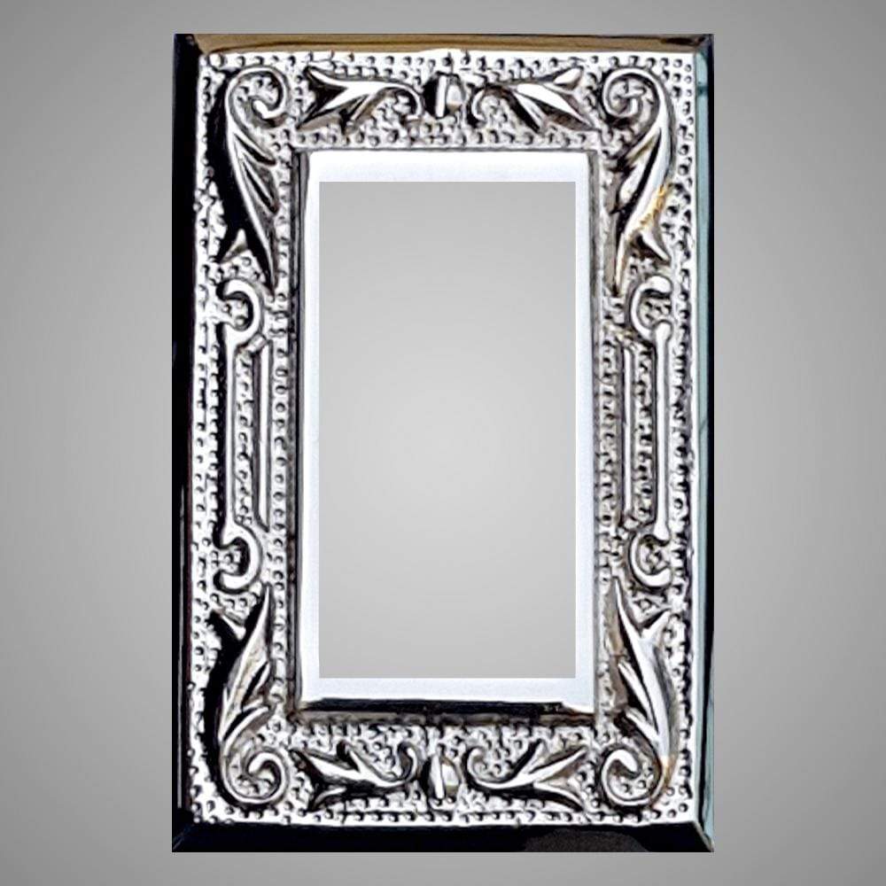 1 Gang Rocker Light Switch Plate - Floral Design