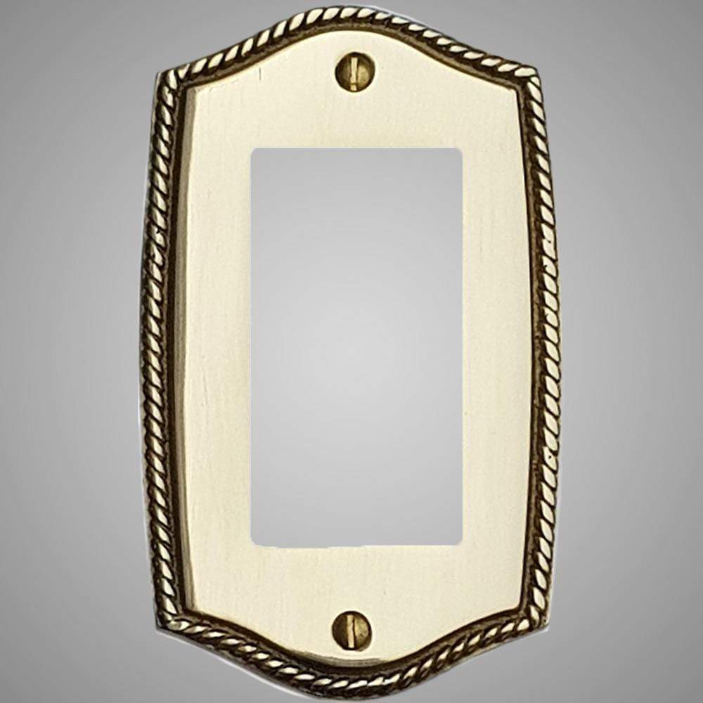 1 Gang Rocker Light Switch Plate - Georgian Design